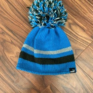 Puma Pom Pom hat beanie royal blue New